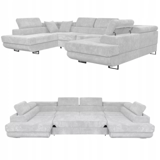 Účko -veľká sedačka Manchester sivá 1